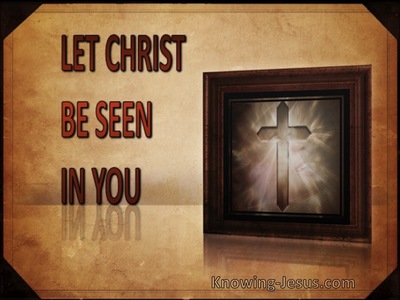 Let Christ Be Seen In You